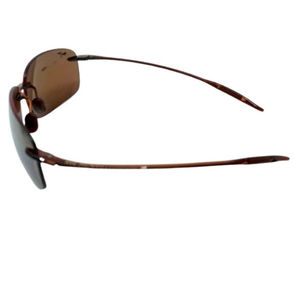 MAUI JIM~422-06~Breakwall~POLARIZED SUNGLASSES RIMLESS LIGHTWEIGHT UNISEX w/CASE - Picture 4 of 8